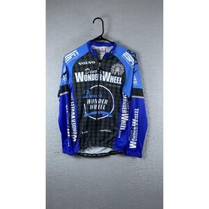 Hincapie Deno's Wonder Wheel Cycling Jersey Mens Medium Full Zip Long Sleeve